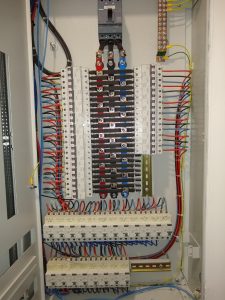 Peinado de tablero electrico